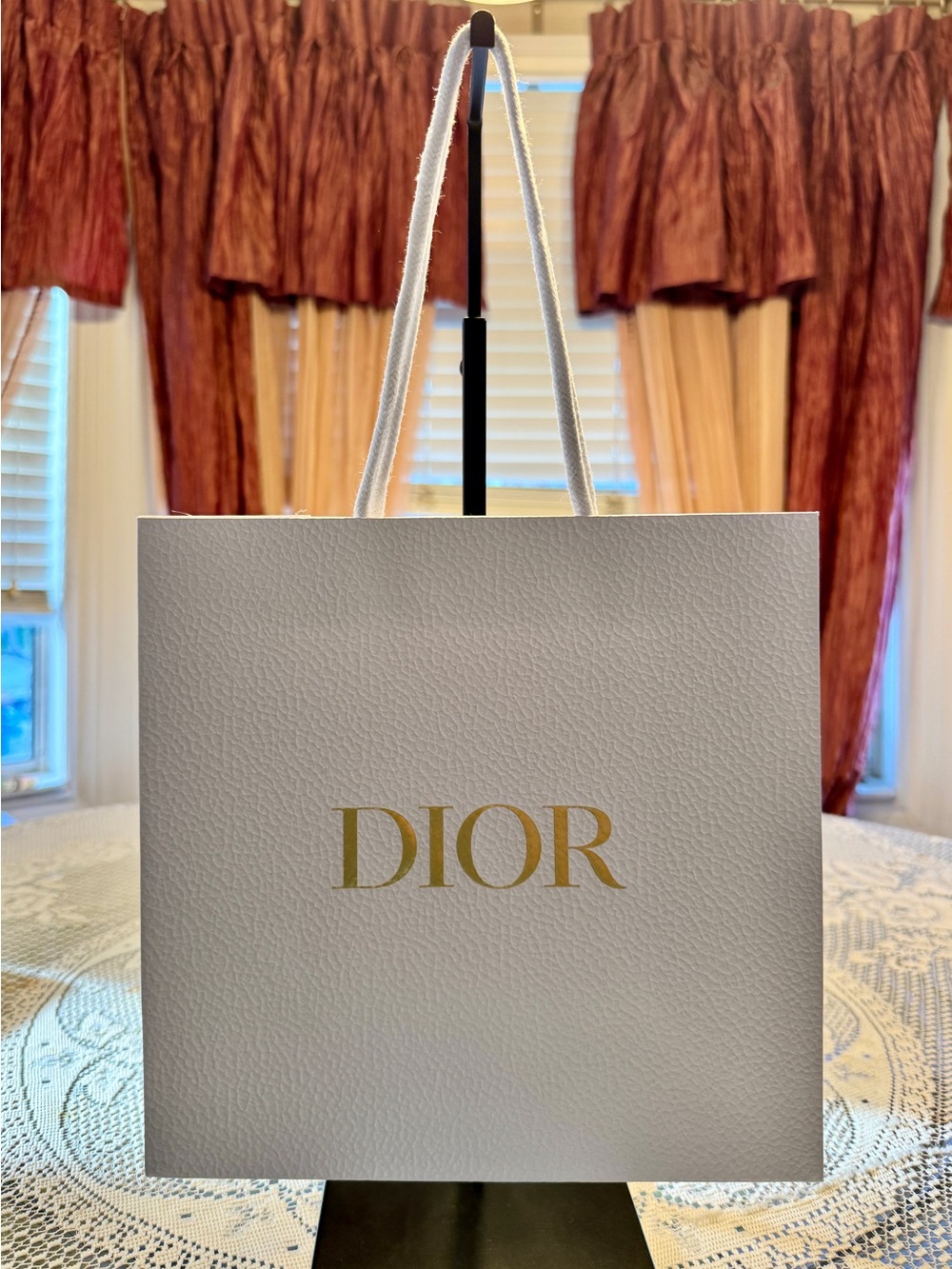 DIOR pebble paper shopping bag